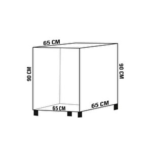 Crown Çamaşir Maki̇ne Dolabi Beyaz Afm120