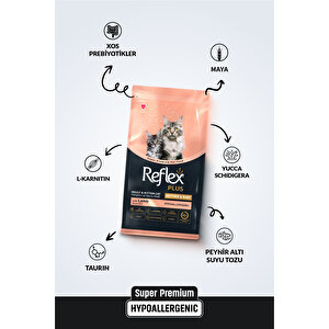 Plus Hipoalerjenik Yetişkin Ve Yavru Kuzu Etli Kedi Maması 1,5 Kg