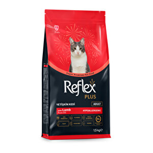 Plus Kuzu Etli Ve Pirinçli Yetişkin Kedi Maması 1,5 Kg