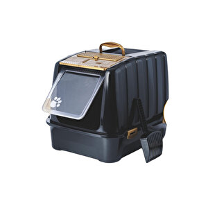 Yeni Kedi Tuvalet Kabı Filtreli , Şık Tasarım 37x38x52