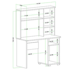 Meta Çalışma Masası Beyaz