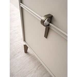 Ay Işığı Çekmeceli Dolaplı Aynasız Büfe Konsol 180x47x82cm