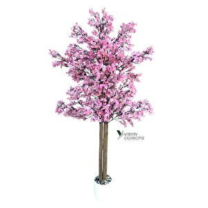 Yapay Ağaç 150 Cm Yoğun Yapraklı Yapay Sakura Japon Bahardalı Ağacı Pembe