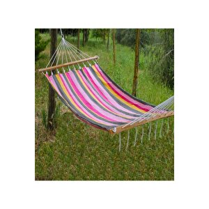 Relax Ipek Hamak Bahçe Piknik Renkli Kumaş Hamak Kolay Kurulum Bahçe Piknik Yazlık Kamp Salıncak