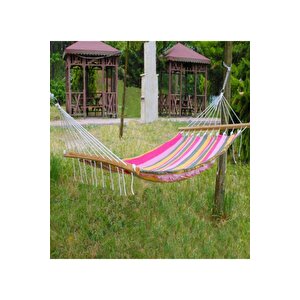 Relax Ipek Hamak Bahçe Piknik Renkli Kumaş Hamak Kolay Kurulum Bahçe Piknik Yazlık Kamp Salıncak