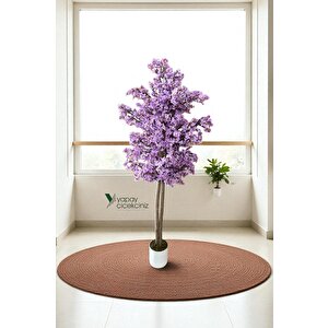 Yapay Ağaç 150 Cm Yoğun Yapraklı Yapay Sakura Japon Bahardalı Ağacı Lila