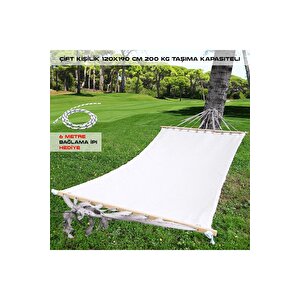 Relax Ipek Hamak Çift Kişilik Kumaş Hamak Bahçe Piknik Kamp Yazlık Pamuk Kumaş Salıncak