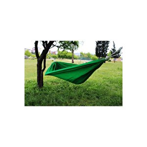 Elax Ipek Hamak - Yeşil Kamp Hamak Kolay Kurulum Bahçe Piknik Yazlık Kamp Salıncak