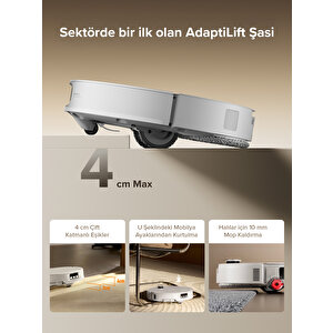 Qrevo Curvx Akılı Robot Süpürge Beyaz