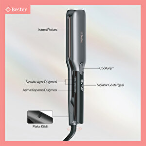 Bester S9100 Proluxe 260°c Keratin Protect Geniş Plakalı Saç Düzleştirici