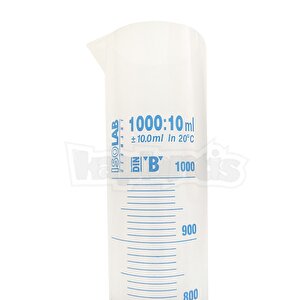Isolab 1000ml Plastik Mezür Mavi Skala