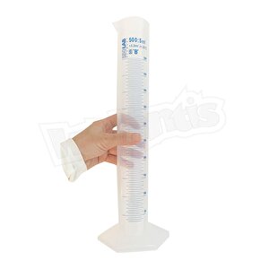 Isolab 500ml Plastik Mezür Mavi Skala