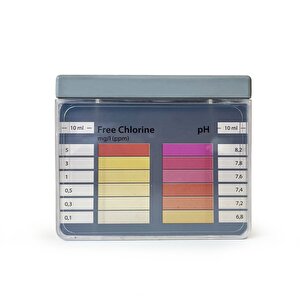 Chembio Ph Ve Klor Test Kiti Havuz 0-5mg/l(ppm) Klor Ve 6.8-8.2 Ph