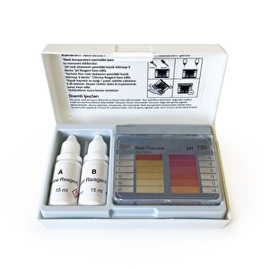 Chembio Ph Ve Klor Test Kiti Havuz 0-5mg/l(ppm) Klor Ve 6.8-8.2 Ph