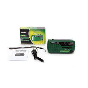 Degen De-13 Solar Radyo Krank Dinamo Fm Mw Sw1 Sw2