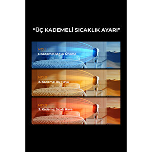 Teleskopik Ayaklı Isıtıcı Beyaz