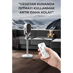 Teleskopik Ayaklı Isıtıcı Beyaz