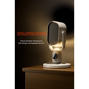 Teleskopik Ayaklı Isıtıcı Beyaz