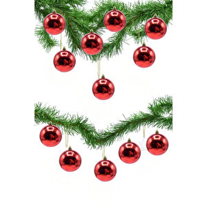 Yılbaşı Çam Ağacı 12li Cici Top 3cm Yılbaşı Süs