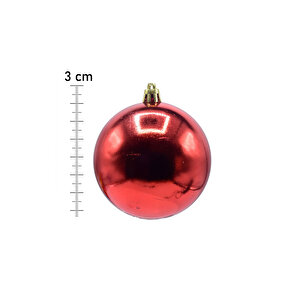 Yılbaşı Çam Ağacı 12li Cici Top 3cm Yılbaşı Süs