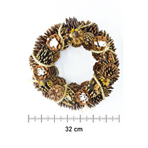 Yılbaşı Kapı Süsü Kapı Çelengi Doğal Kapı Süsü Yılbaşı Dekorasyon