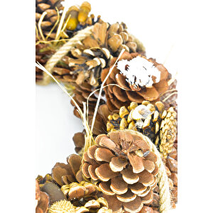 Waldern Yılbaşı Kapı Süsü Kapı Çelengi Doğal Kapı Süsü Yılbaşı Dekorasyon