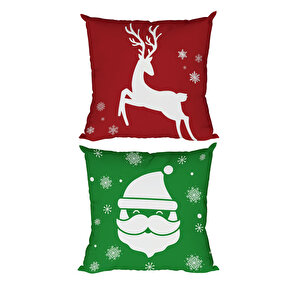 Waldern Yılbaşı Dekorasyon Kırlent Yastık 30x60cm Dekoratif Yılbaşı Süsü