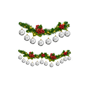 24 Lü 10 Cm Yılbaşı Ağacı Süsü Cici Top