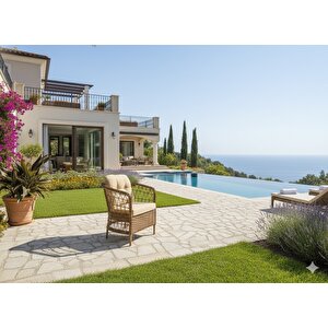 Palmiye Rattan Lüks Oturma Grubu