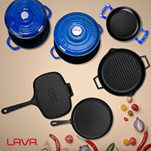 Lava Döküm 6x Trendy Serisi 9 Parça Tencere & Tava Seti