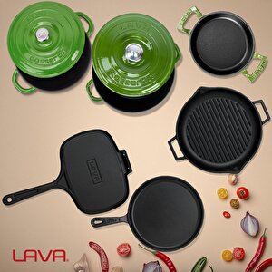 Lava Döküm 6x Trendy Serisi 9 Parça Tencere & Tava Seti