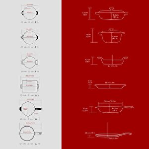 Lava Bordo Serisi Döküm Set – Her Yemekte Şef Dokunuşu