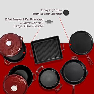 Lava Bordo Serisi Döküm Set – Her Yemekte Şef Dokunuşu