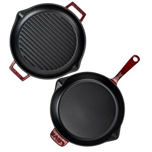 Döküm Bordo Serisi Kızartma & Izgara Seti – Profesyonel Lezzetler Evinde