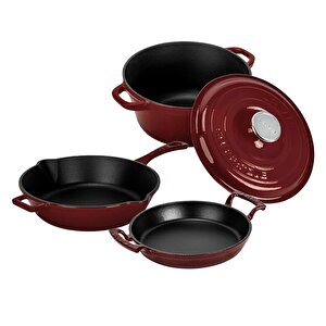 Bordo Döküm Set – Şıklıkta Ve Lezzette Döküm Farkı