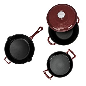 Bordo Döküm Set – Şıklıkta Ve Lezzette Döküm Farkı