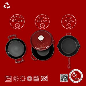 Lava Bordo Döküm Set – Şıklıkta Ve Lezzette Döküm Farkı