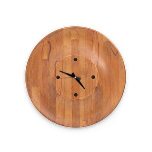 Oppo Ahşap Duvar Saati | Ceviz Kaplama Mdf | Modern Saat
