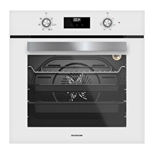 Silverline Beyaz 65 Cm Ocaklı Dijital Fırınlı Ankastre Set (3457 Soho - Cs5700e7w01 - Bo6502w02 )