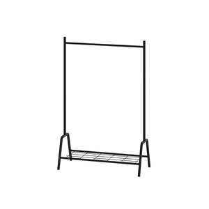 Konfeksiyon Askısı Ayaklı Askılık Elbise Askılığı Raflı Askılık Venüs Siyah