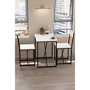 2li Mutfak Seti Mutfak Masa Ve Sandalye Seti Balkon Masası Cafe Seti Maysa Beyaz