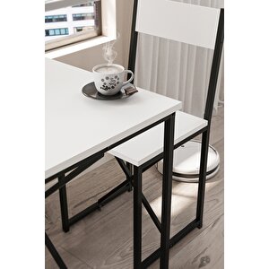 2li Mutfak Seti Mutfak Masa Ve Sandalye Seti Balkon Masası Cafe Seti Maysa Beyaz