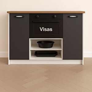 Vi̇sas Concept 140 Cm Bugi̇ Çok Amaçli Dolap