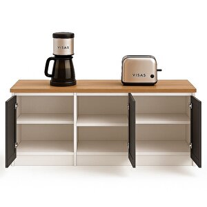 Vi̇sas Concept 180 Cm Antrasi̇t Çok Amaçli Dolap