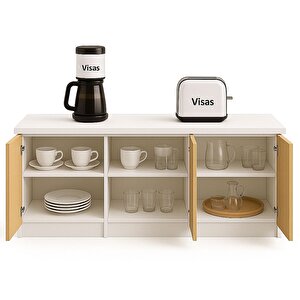 Vi̇sas Concept 180 Cm Çam Çok Amaçli Dolap