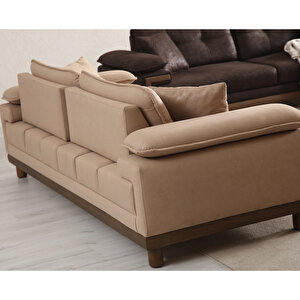 Eymense Valencia Üçlü Koltuk Kanepe Bej