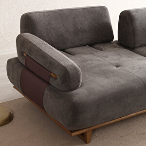 Eymense Siena Üçlü Koltuk Kanepe Antrasit