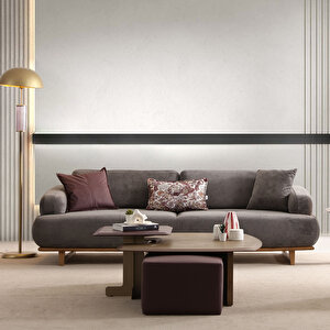 Eymense Siena Üçlü Koltuk Kanepe Antrasit