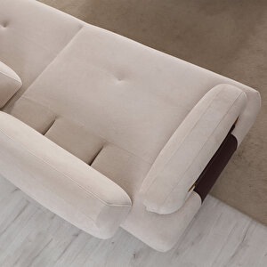 Eymense Siena Üçlü Koltuk Kanepe Krem