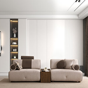 Eymense Molde Üçlü Koltuk Ara Sehpa Modüllü